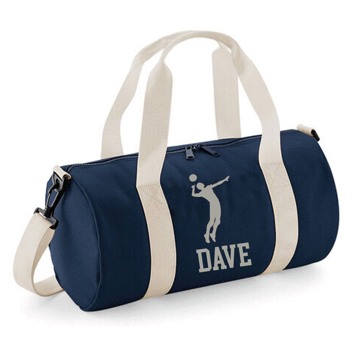 Personalised Volleyball Barrel Bag | Kids Sports Holdall with Name