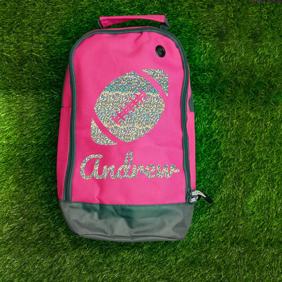 Rugby Boot Bag or Shoe Bag – Personalised with Name | Rugby Ball Design