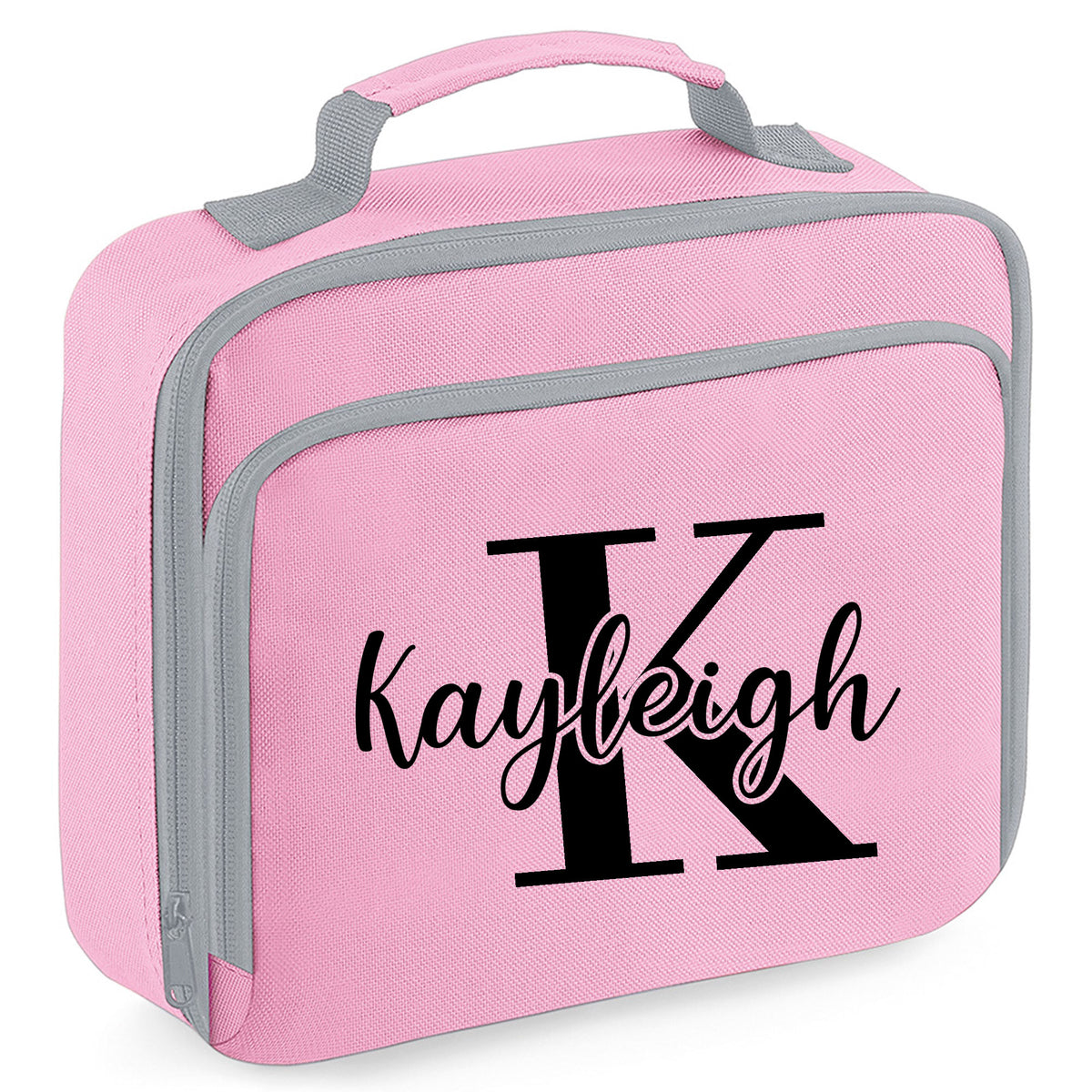 Personalised Lunch Bag with Name Childs School Lunch Box - Always Looking Good - Pink