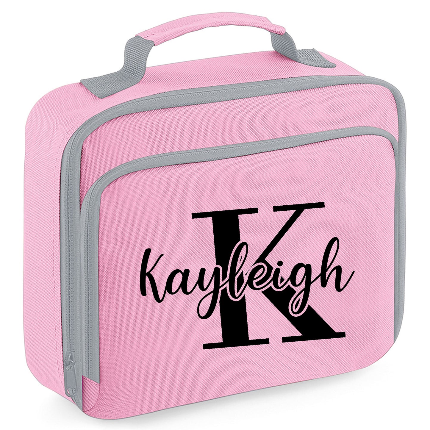 Personalised Lunch Bag with Name Childs School Lunch Box - Always Looking Good - Pink