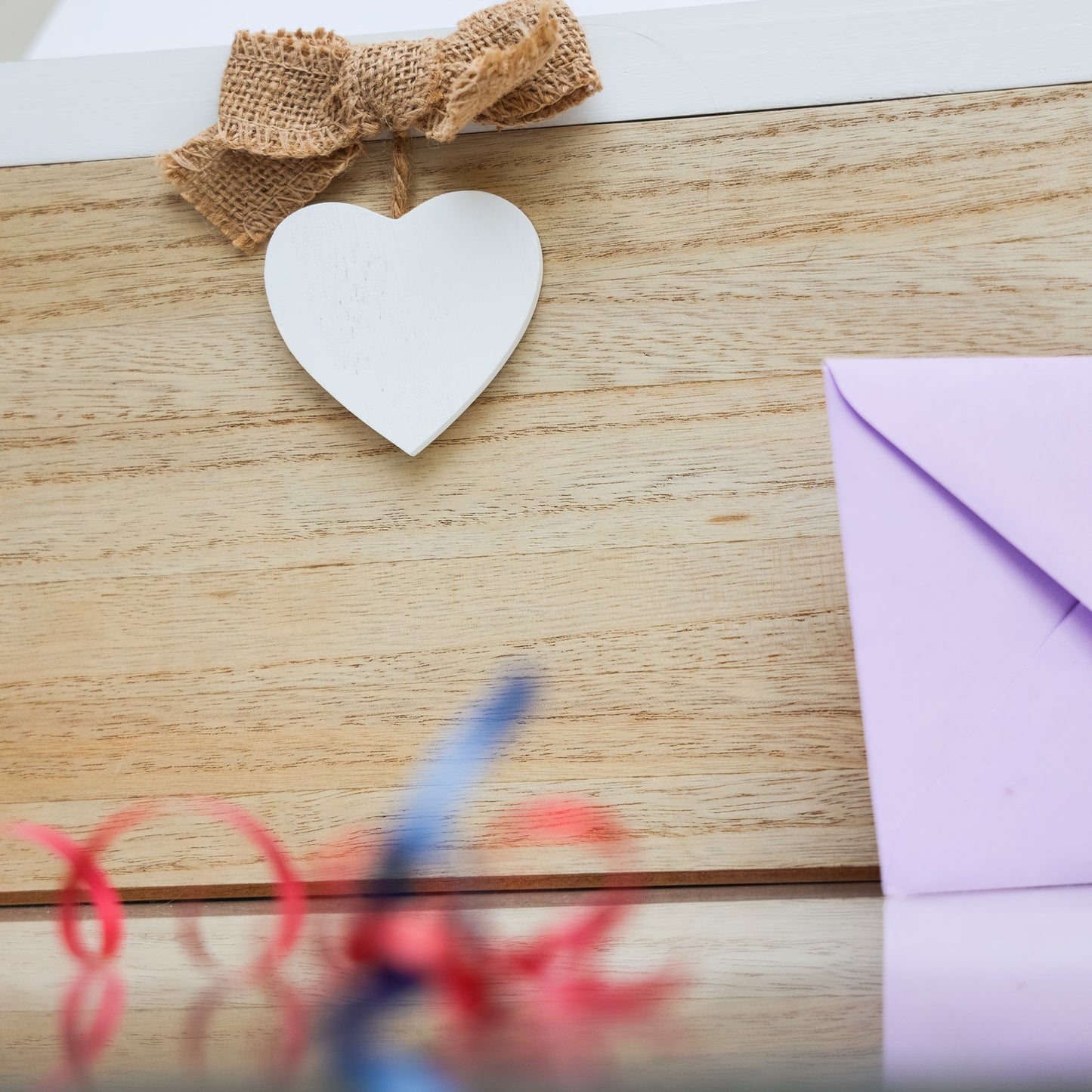 Blank Wedding or Party Card White & Wooden Memory PostBox Craft Create your Own - Always Looking Good -