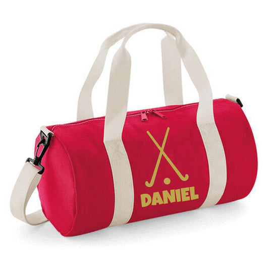 Personalised Hockey Sticks Barrel Bag 12L - Name Added