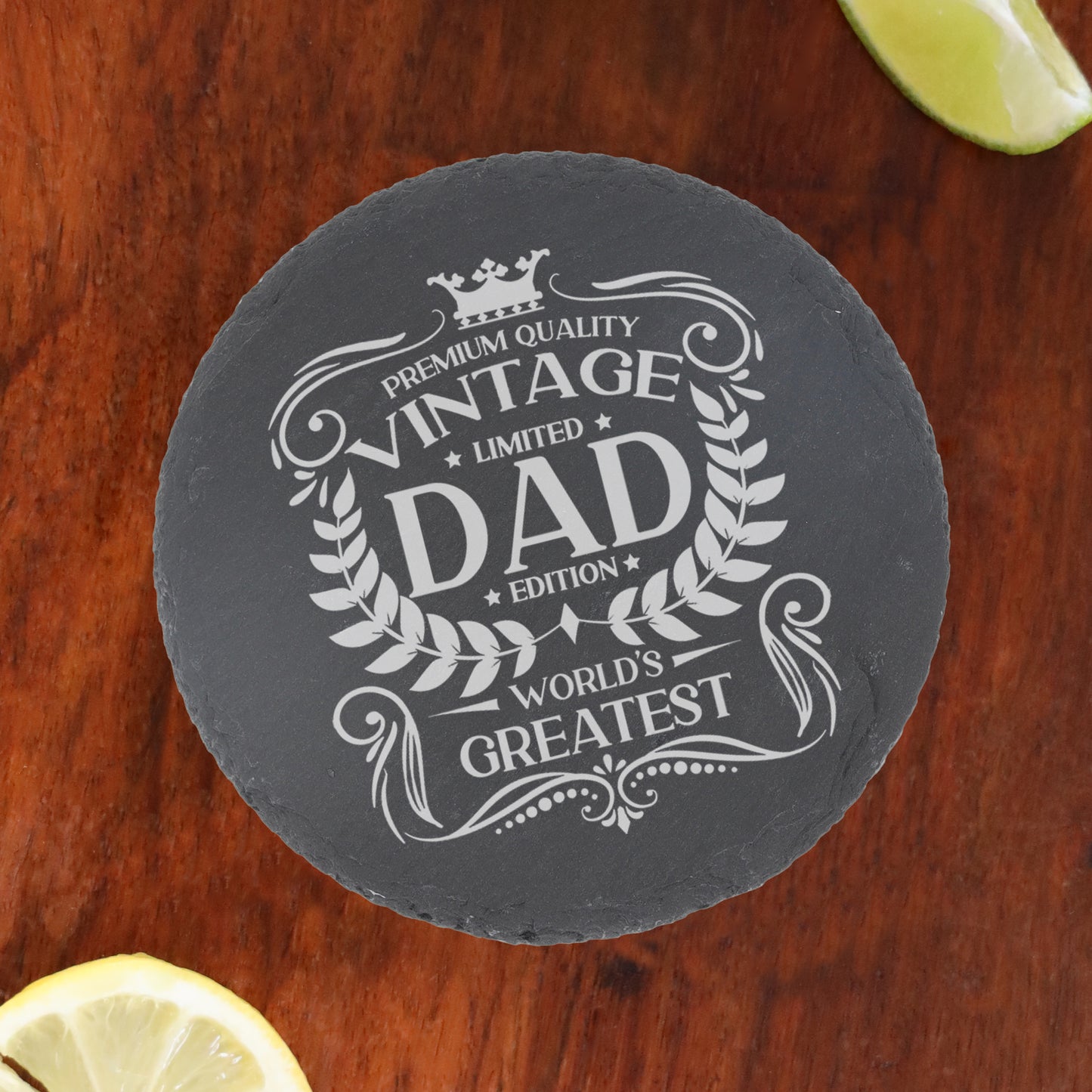 Vintage World's Greatest 'ANY RELATIVE' Engraved Stemless Gin Glass Gift