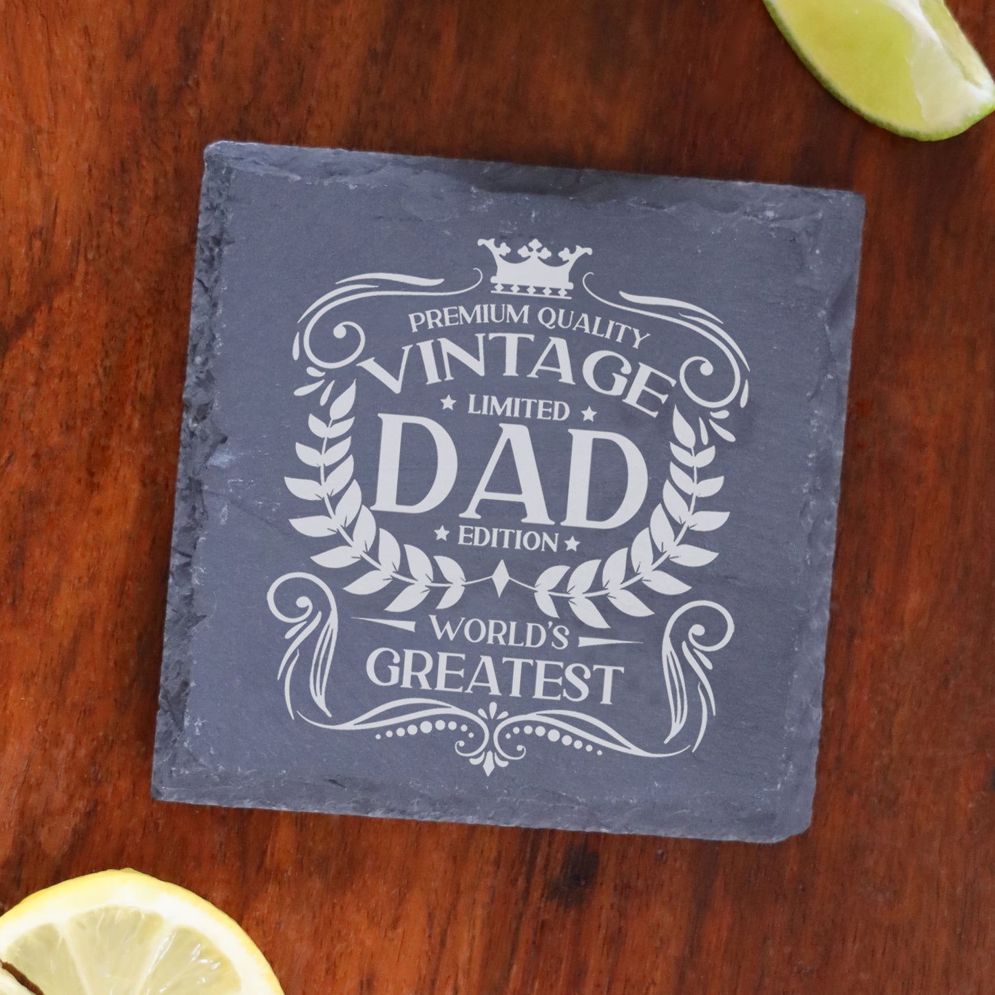 Vintage World's Greatest 'ANY RELATIVE' Engraved Stemless Gin Glass Gift
