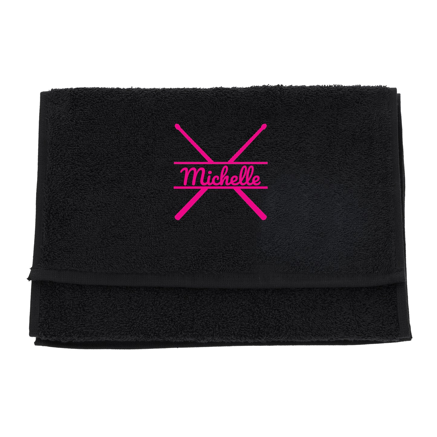 Personalised Embroidered Drummer Towel - Always Looking Good -