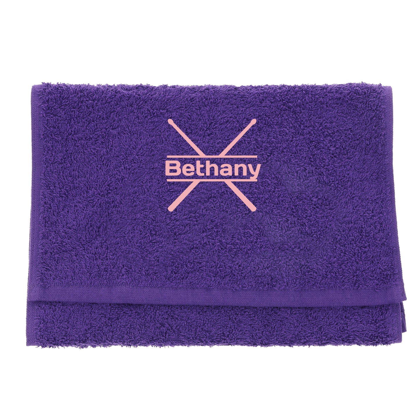 Personalised Embroidered Drummer Towel - Always Looking Good -