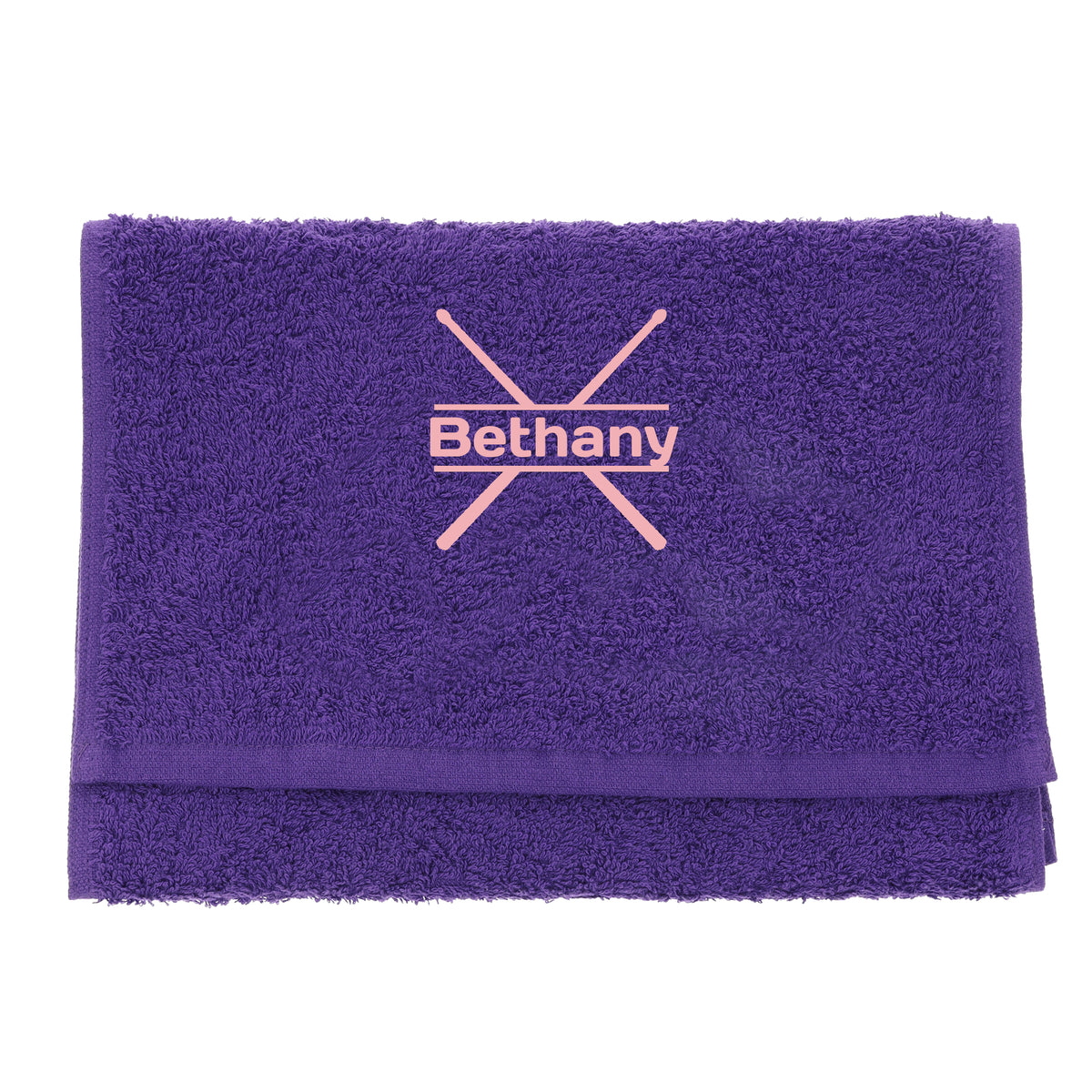 Personalised Embroidered Drummer Towel - Always Looking Good -