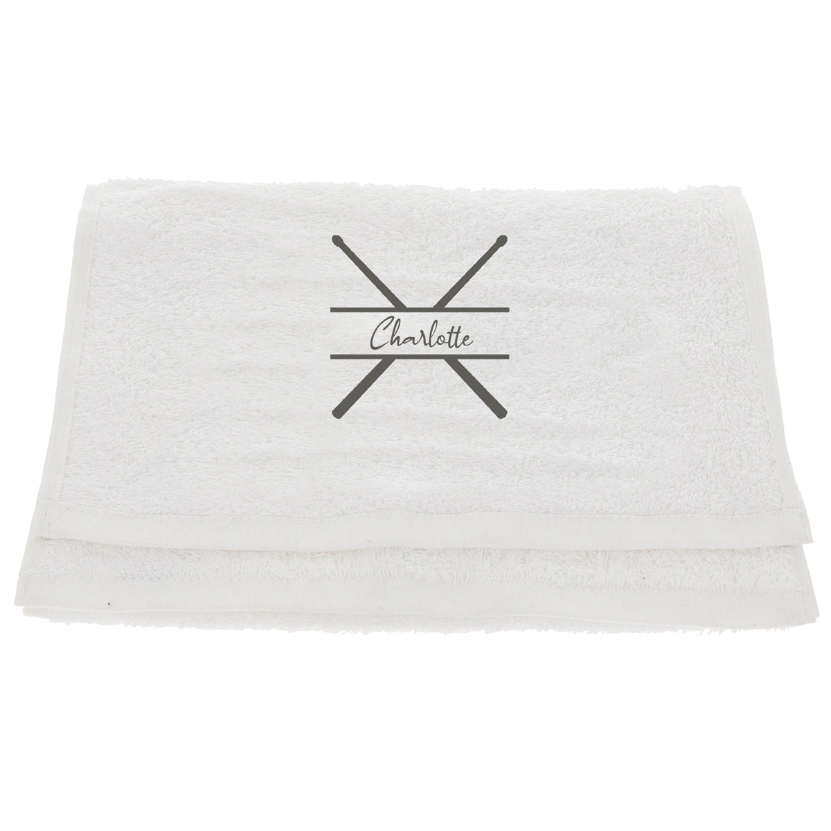 Personalised Embroidered Drummer Towel - Always Looking Good -