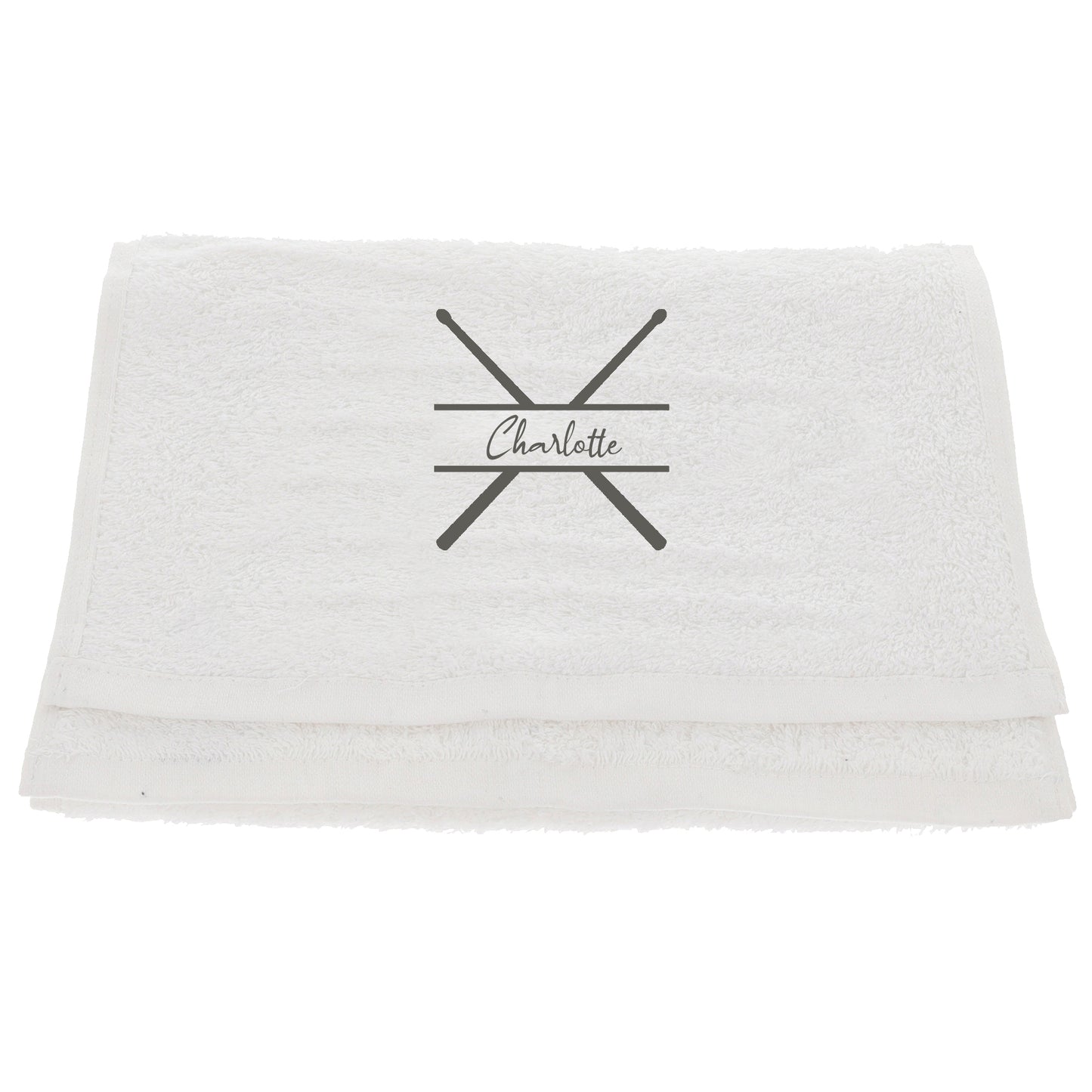 Personalised Embroidered Drummer Towel - Always Looking Good -