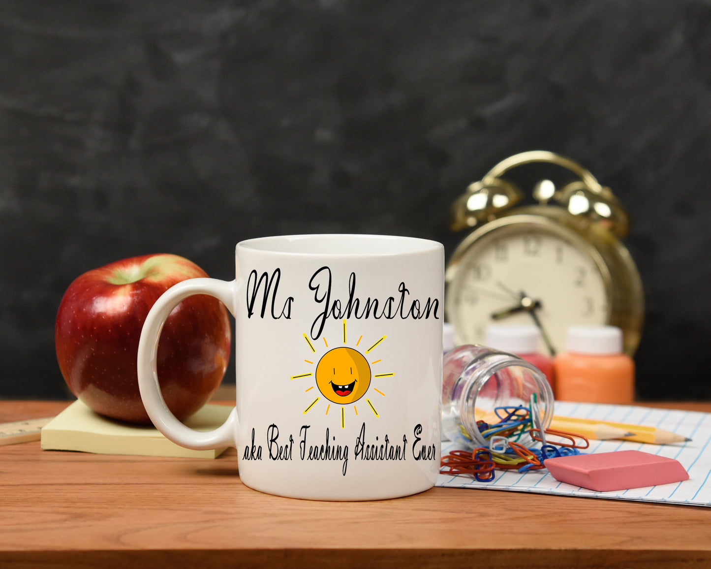 Personalised Best Teaching Assistant Mug and/or Coaster Gift - Always Looking Good -