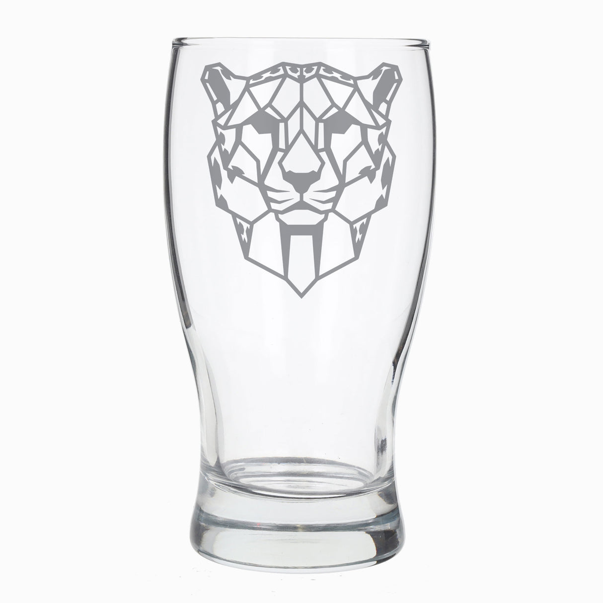 Cheetah engraved pint beer glasses - Always Looking Good -