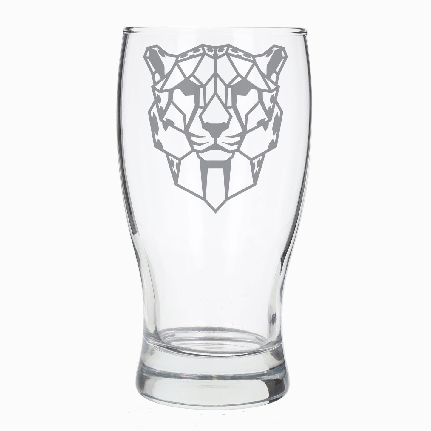Cheetah engraved pint beer glasses - Always Looking Good -