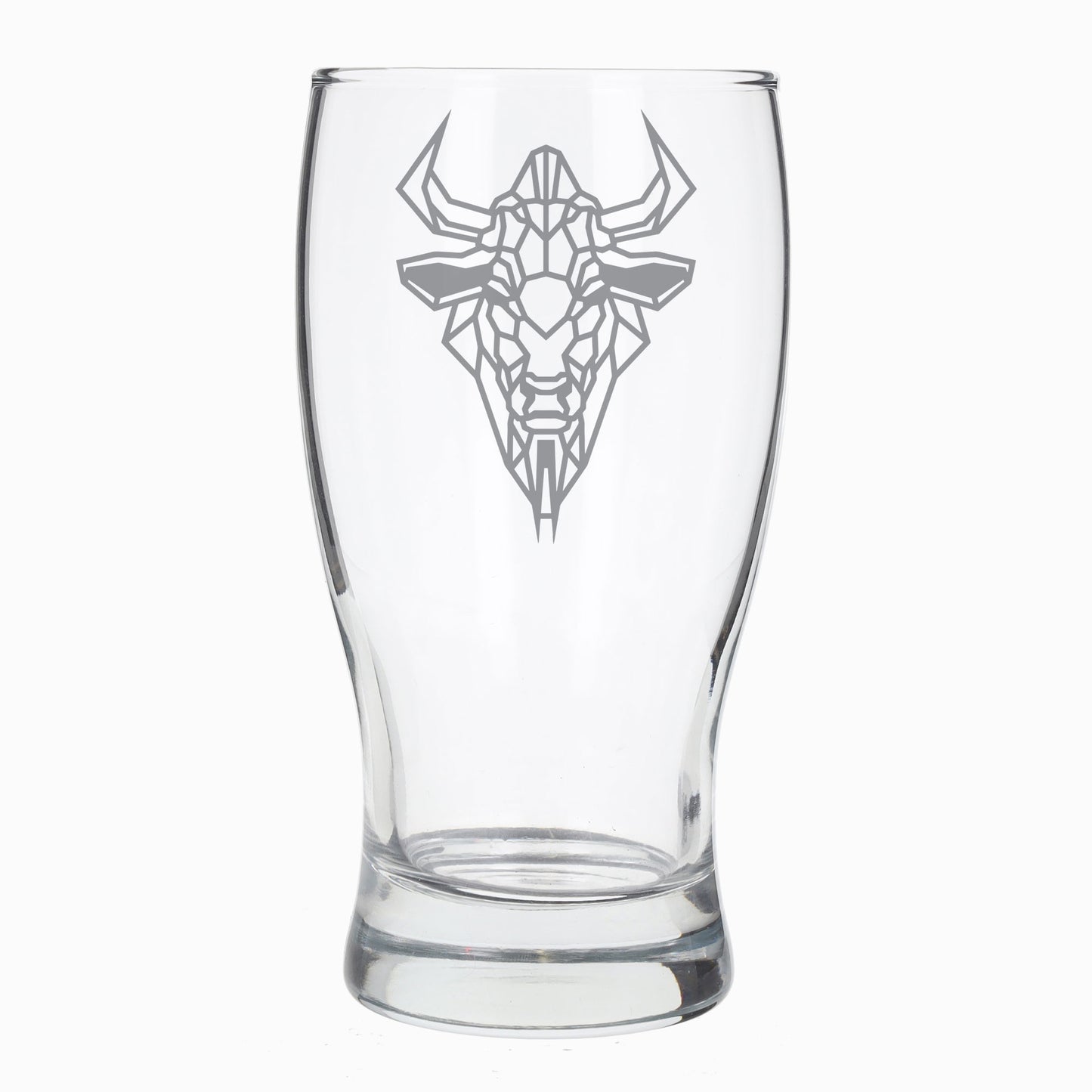 Buffalo Engraved Beer Pint Glass - Always Looking Good - beer glass with engraving