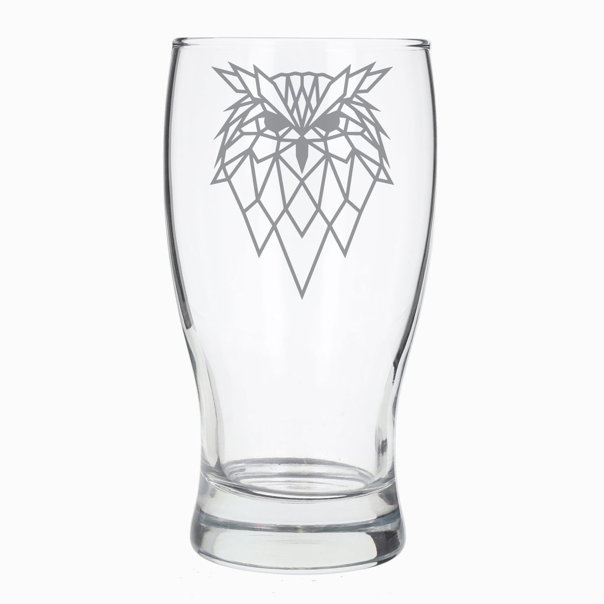 Owl Engraved Beer Pint Glass - Always Looking Good -