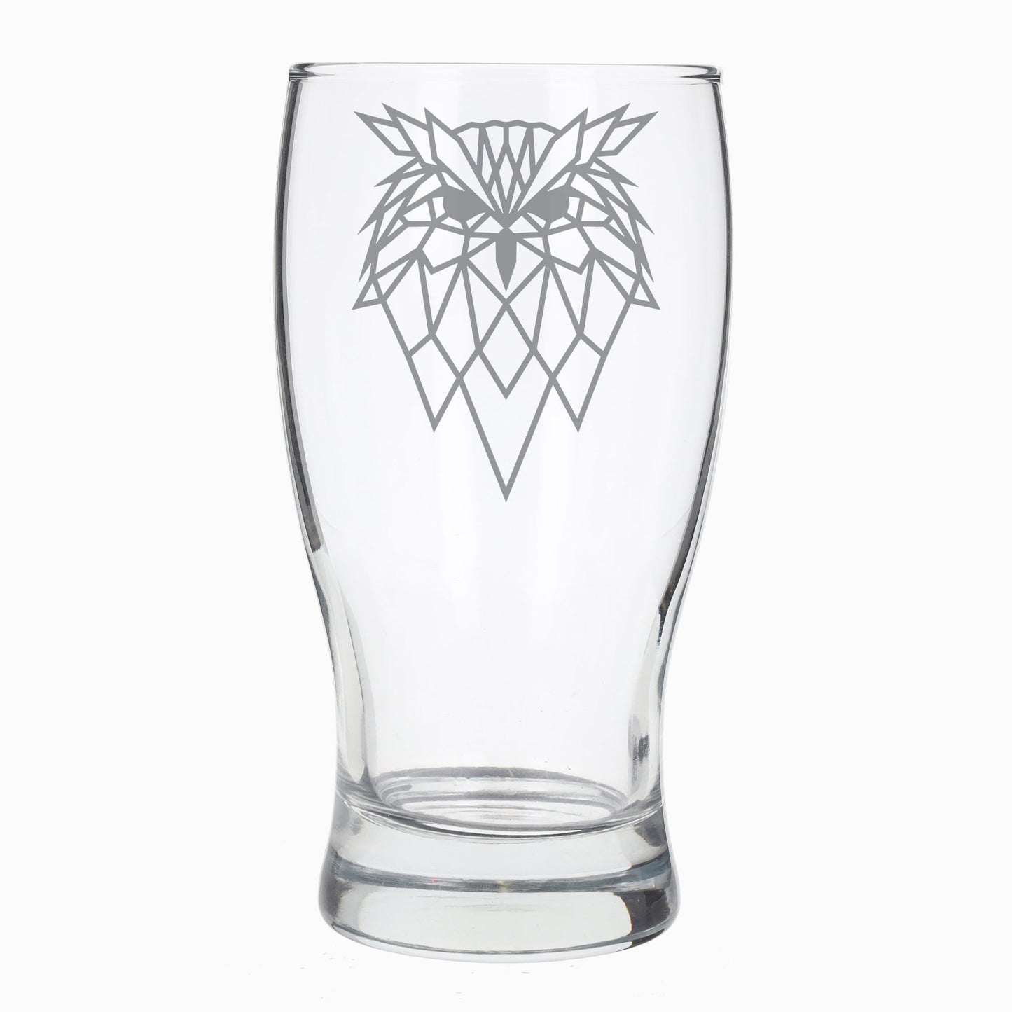 Owl Engraved Beer Pint Glass - Always Looking Good -