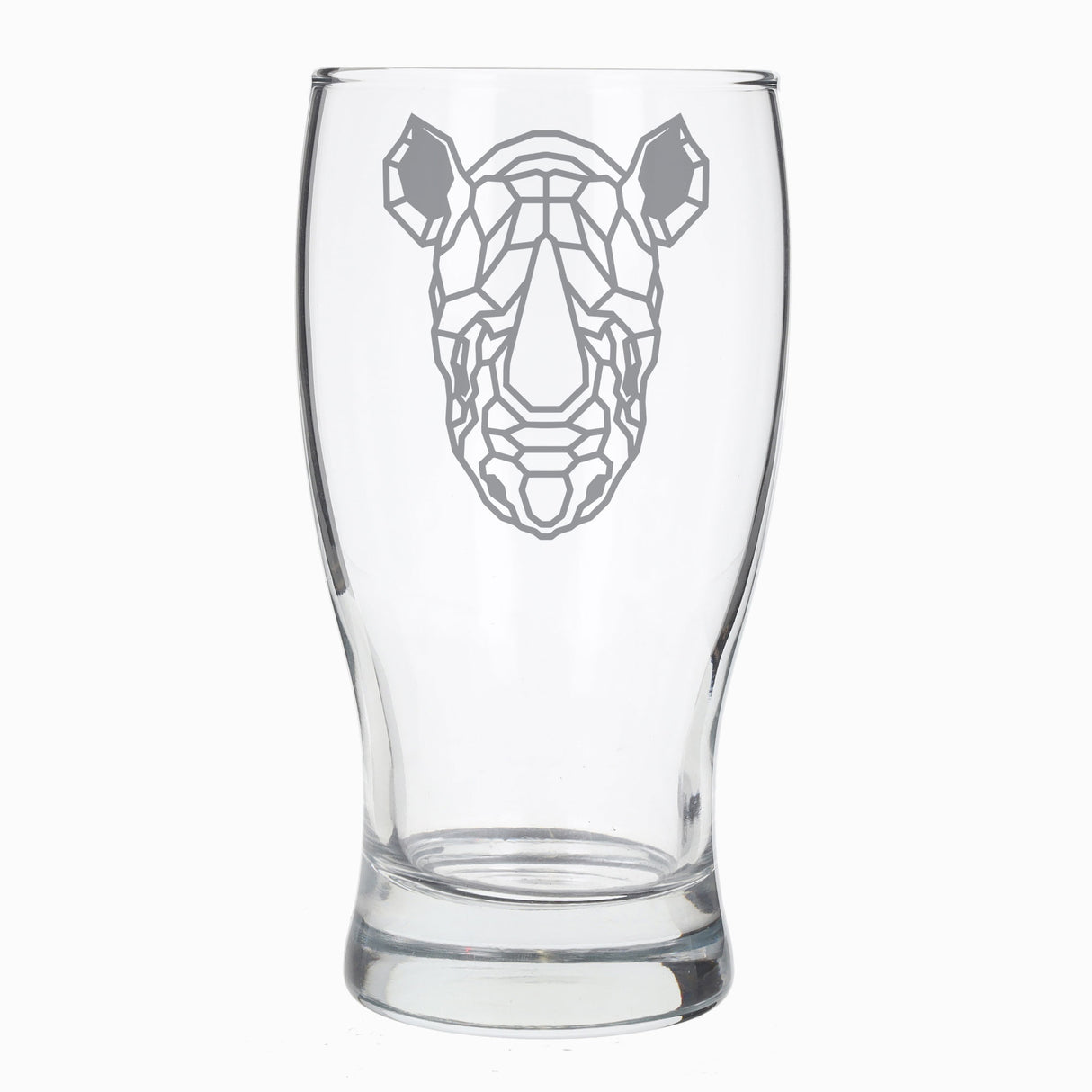 Rhino Engraved Pint Glass For Rhino Lovers - Always Looking Good -