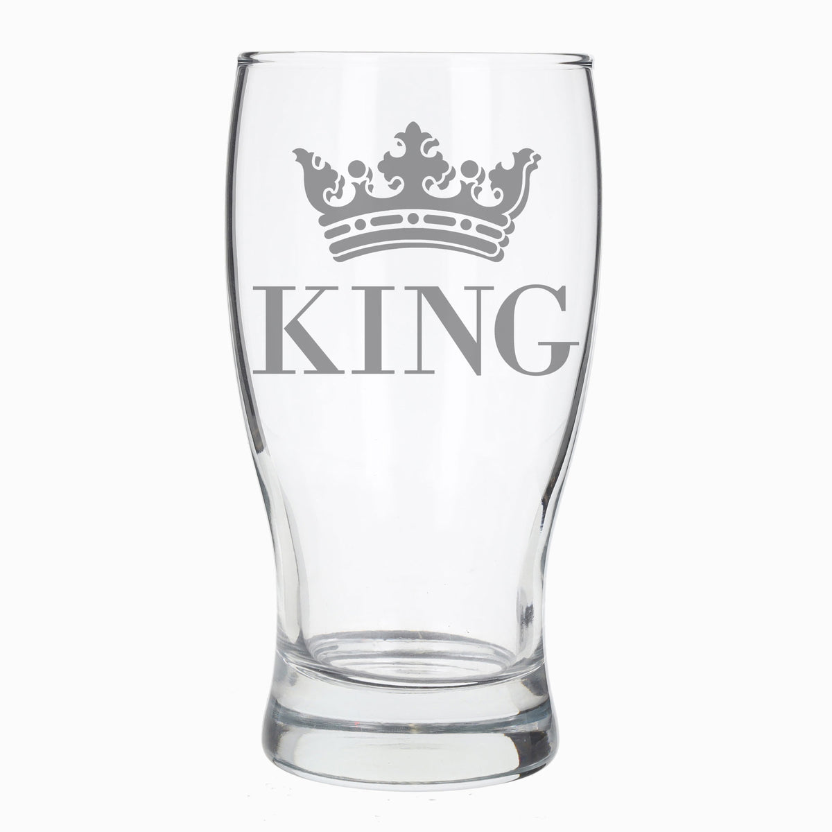 King Engraved Pint Glass - Always Looking Good -