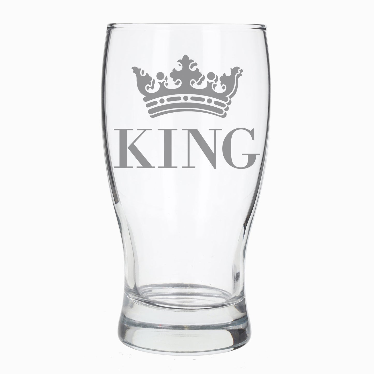 King Engraved Pint Glass - Always Looking Good -