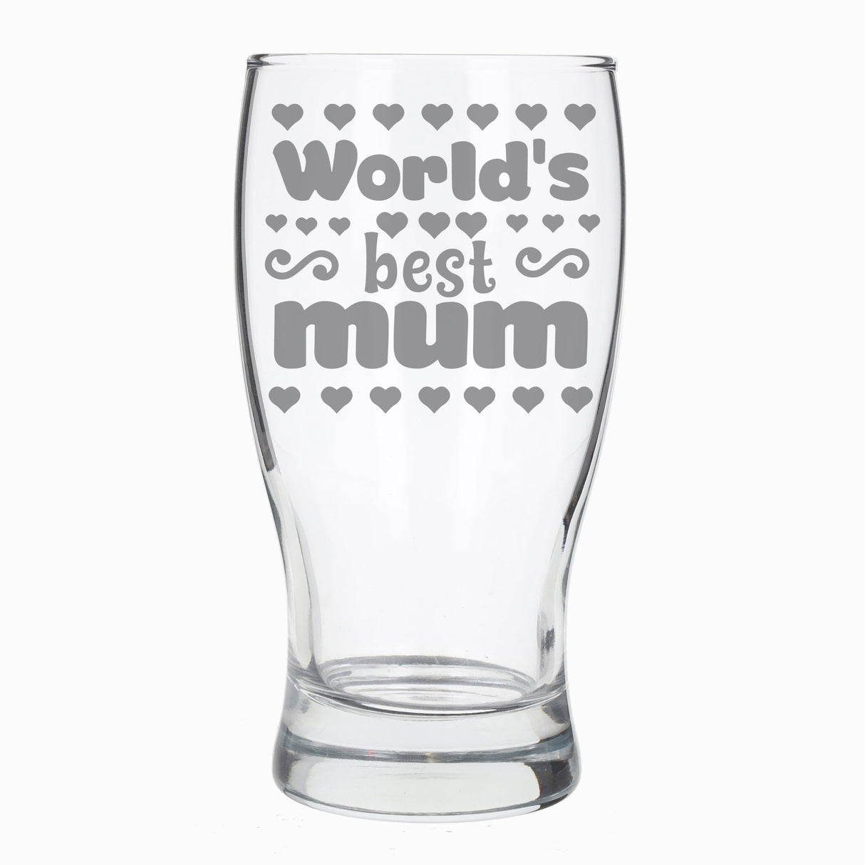 Worlds Best Mum Engraved Beer Glass and/or Coaster Set - Always Looking Good - Beer Glass Only