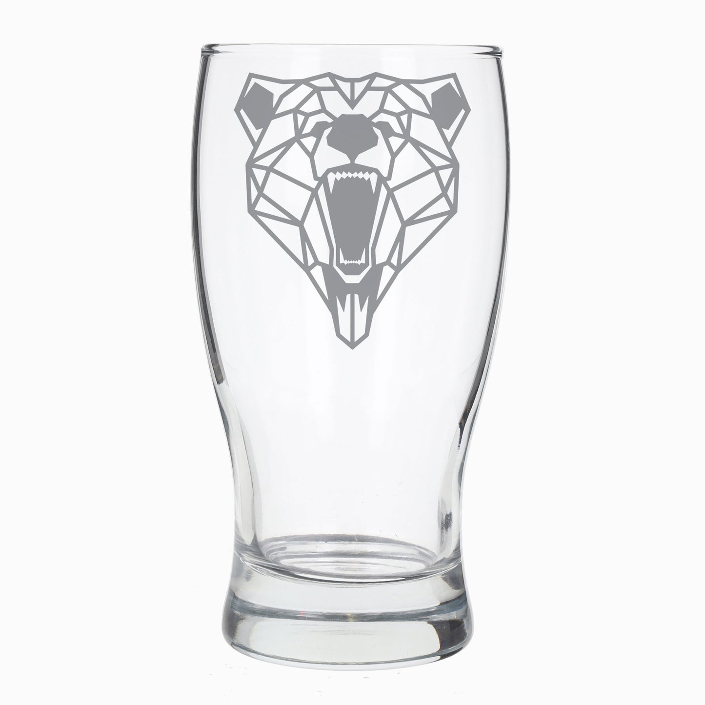 Grizzly Bear Engraved Beer Pint Glass - Always Looking Good -