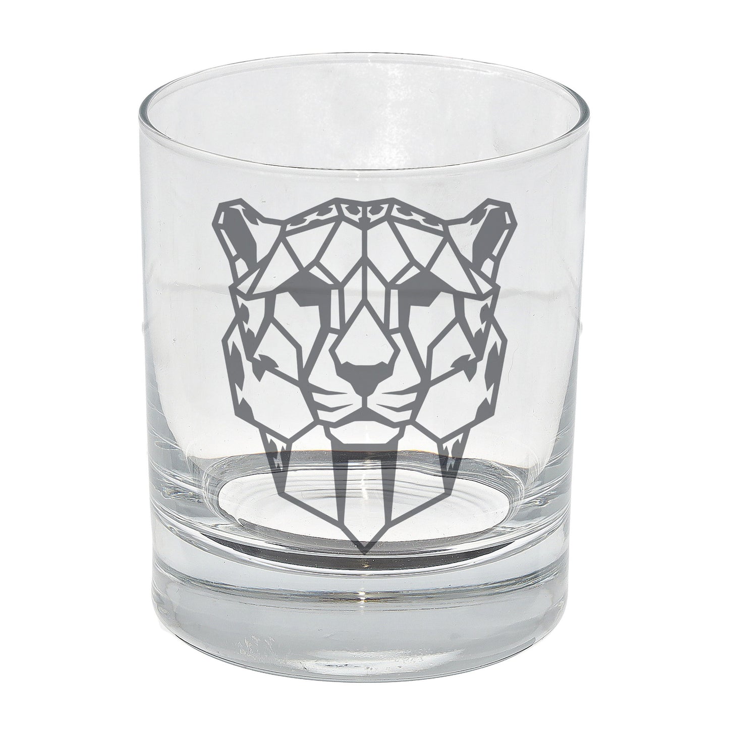 Cheetah Engraved Whisky Glass - Always Looking Good -