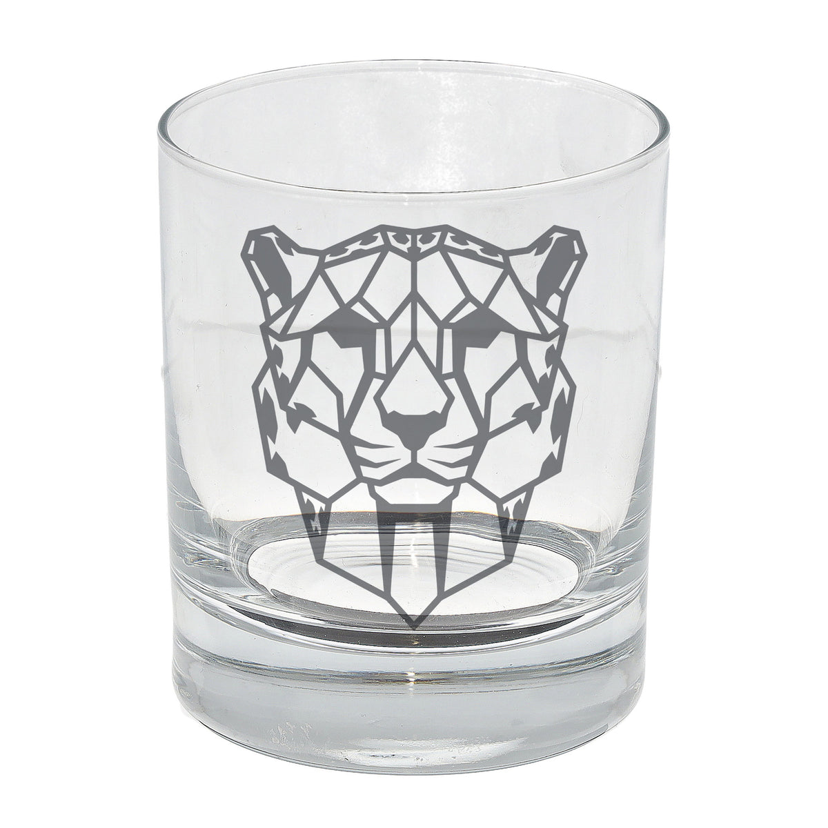 Cheetah Engraved Whisky Glass - Always Looking Good -