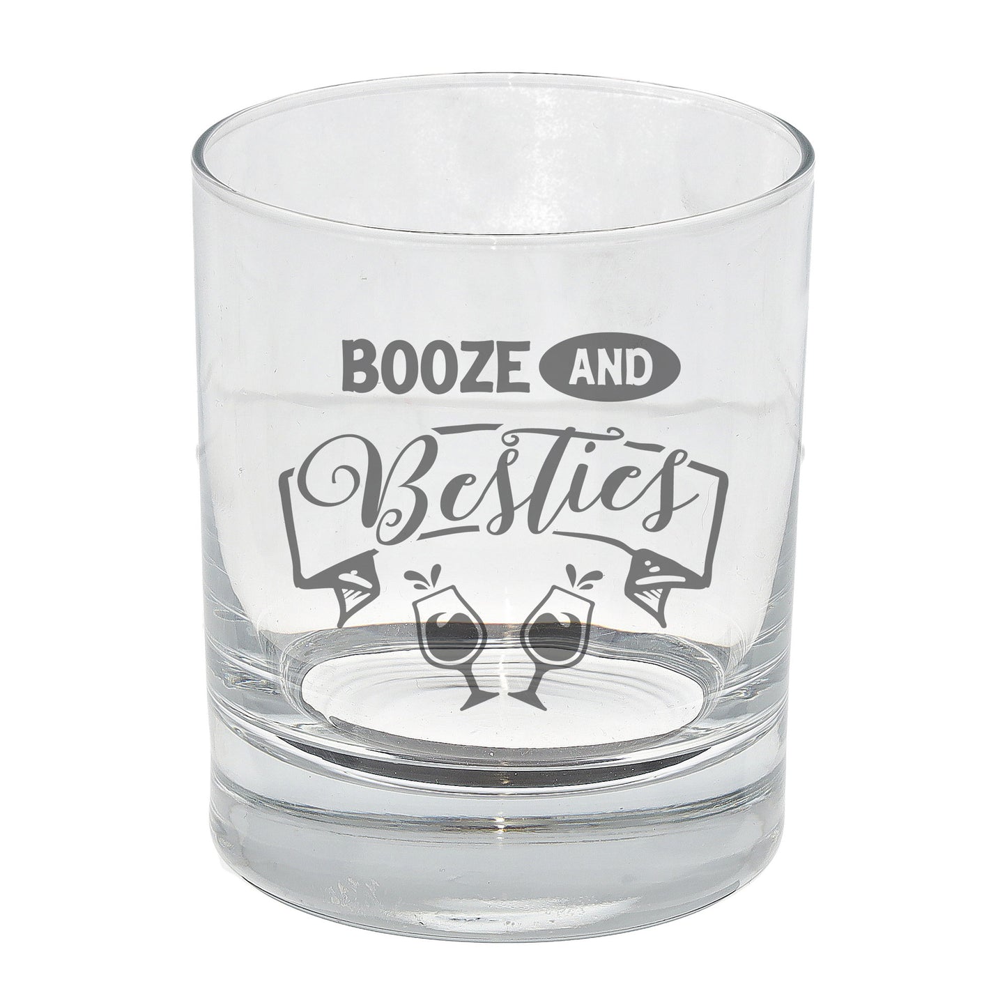 Booze And Besties Engraved Whisky Glass and/or Coaster Set - Always Looking Good - Whisky Glass Only