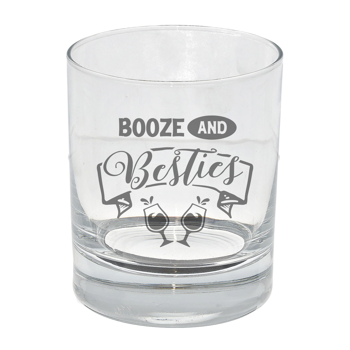 Booze And Besties Engraved Whisky Glass and/or Coaster Set - Always Looking Good - Whisky Glass Only