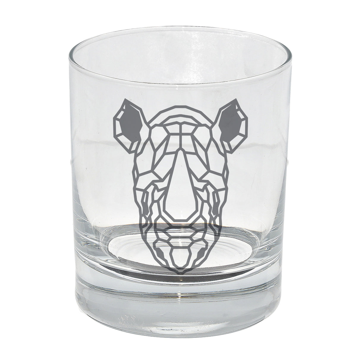 Rhino Engraved Whisky Glass - Always Looking Good -