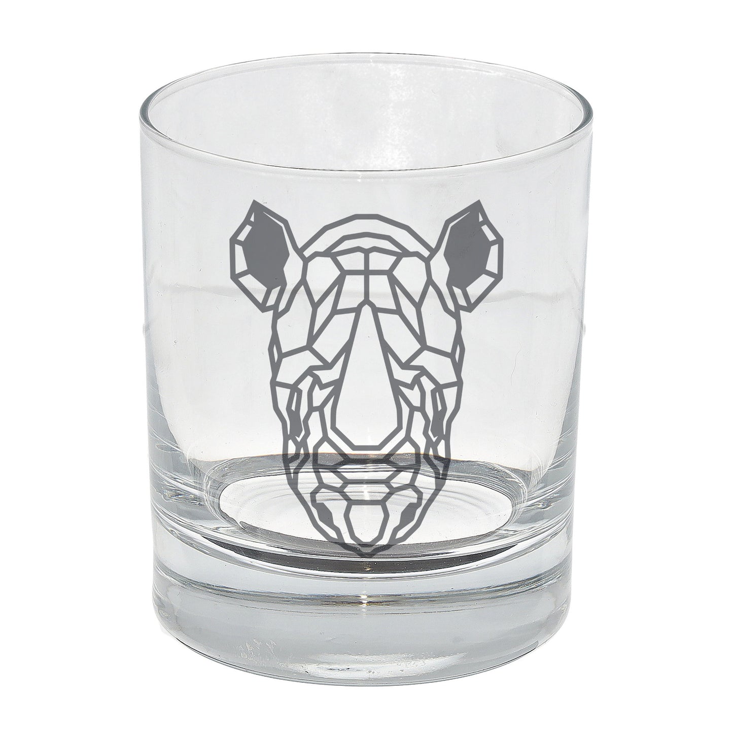 Rhino Engraved Whisky Glass - Always Looking Good -