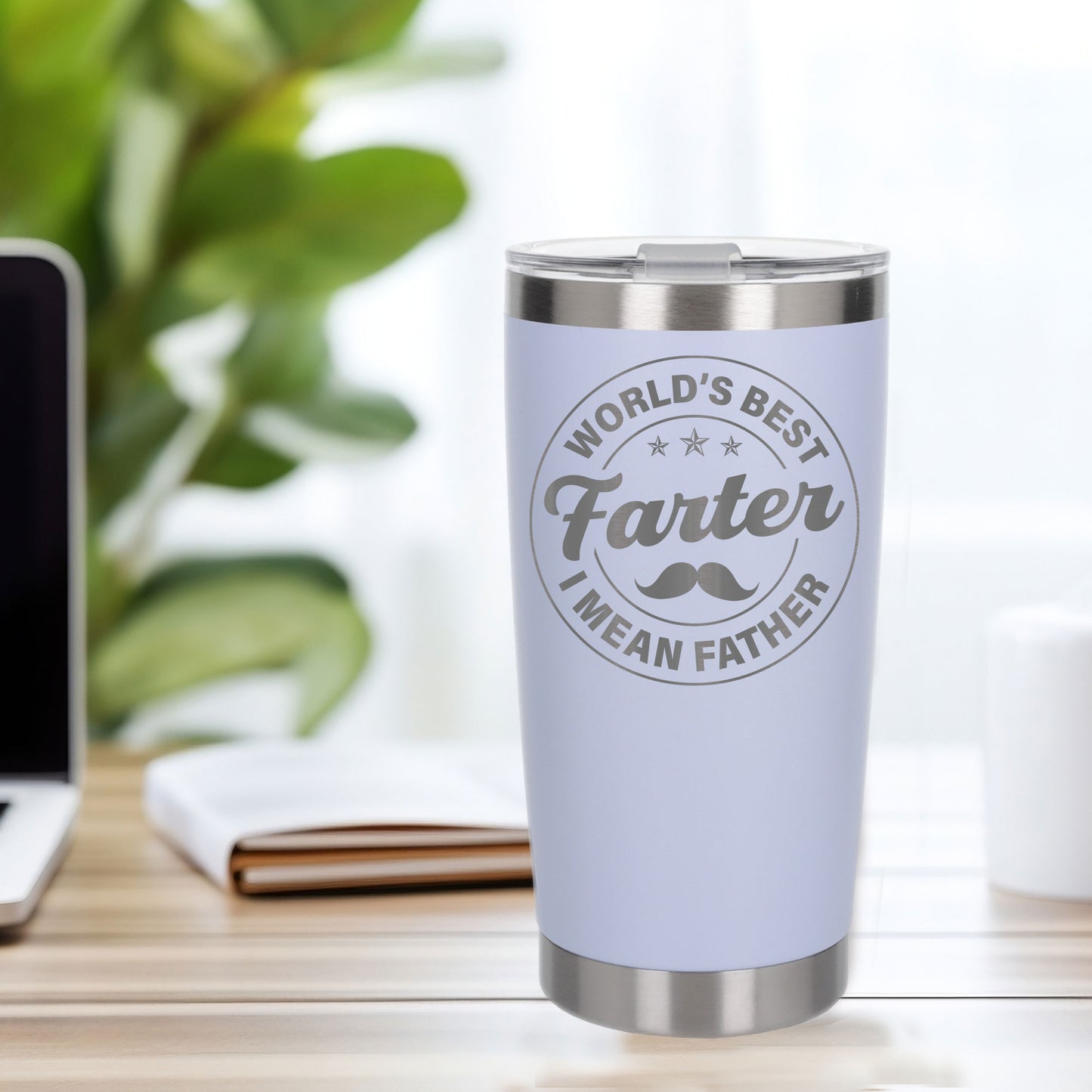 Personalised Best Farter I Mean Father Thermal Cup for Birthday Present