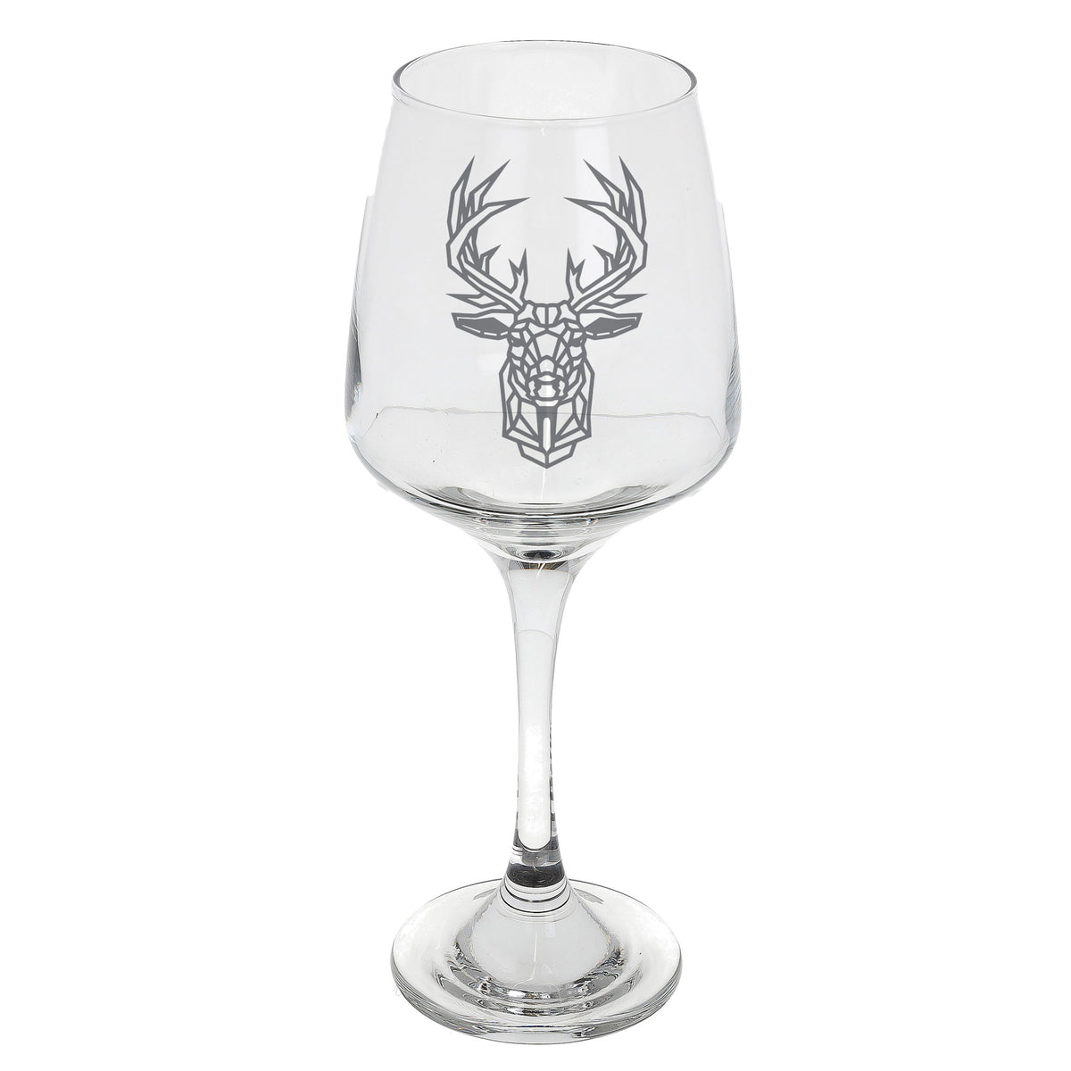 Stag Engraved Wine Glass - Always Looking Good -