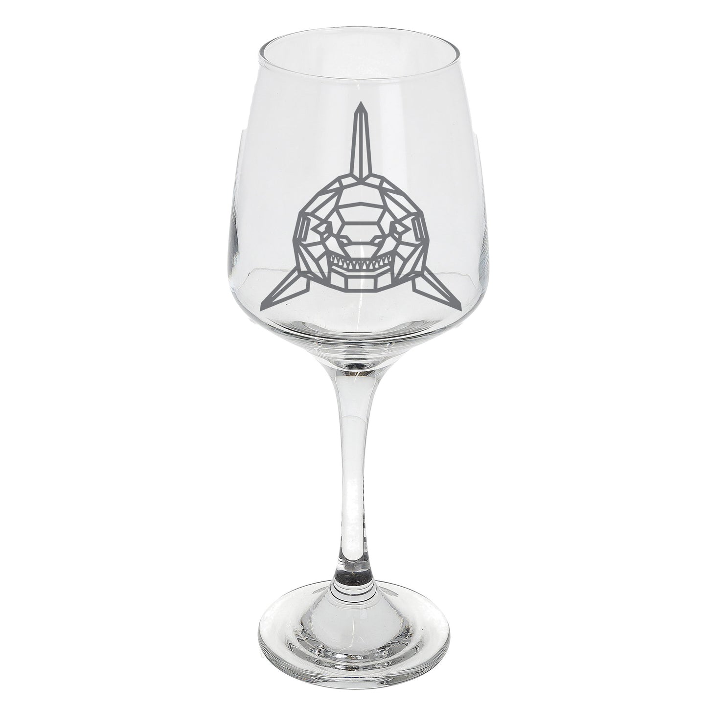 Shark Engraved Wine Glass - Always Looking Good -