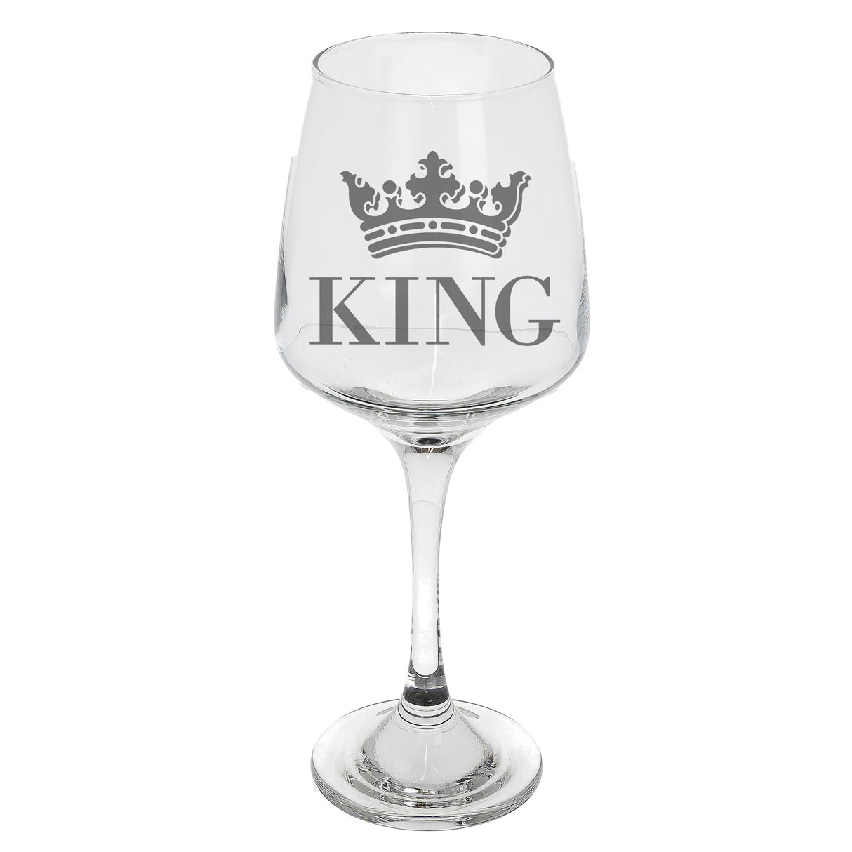 King Engraved Wine Glass - Always Looking Good -
