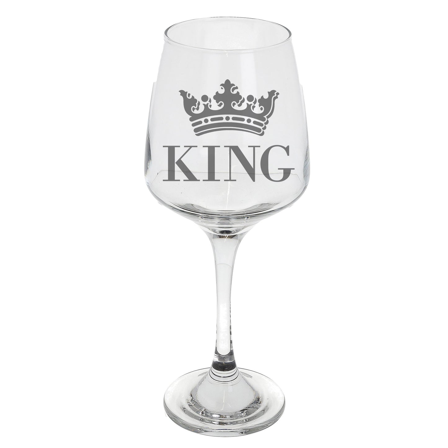 King Engraved Wine Glass - Always Looking Good -