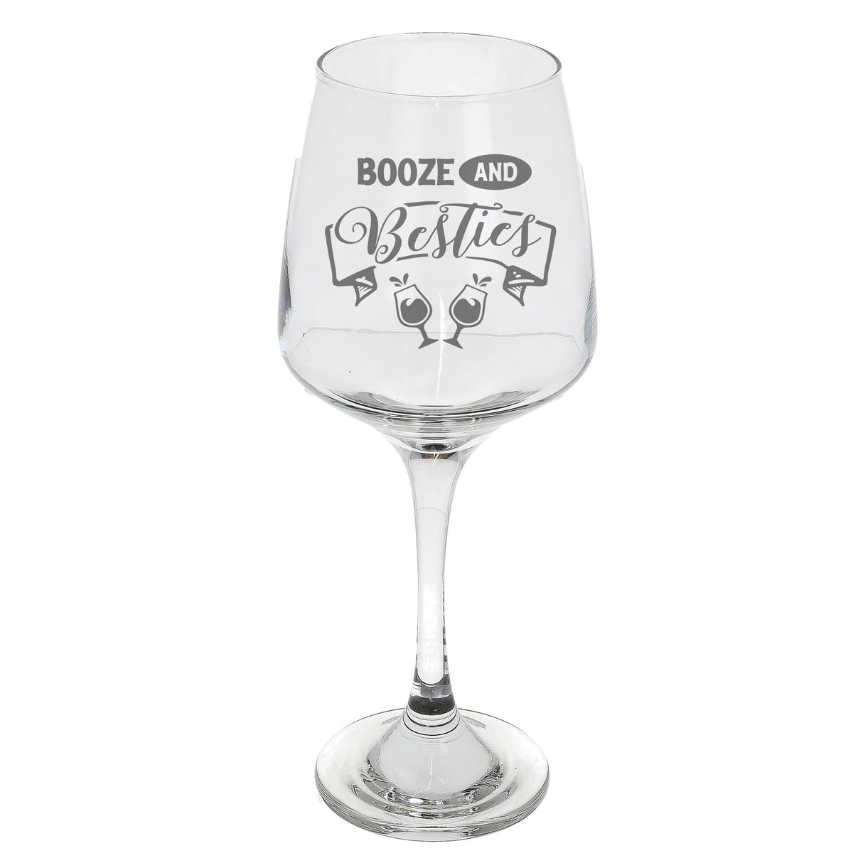 Booze and Besties Engraved Wine Glass and/or Coaster Set - Always Looking Good - Wine Glass Only wine glass gift set