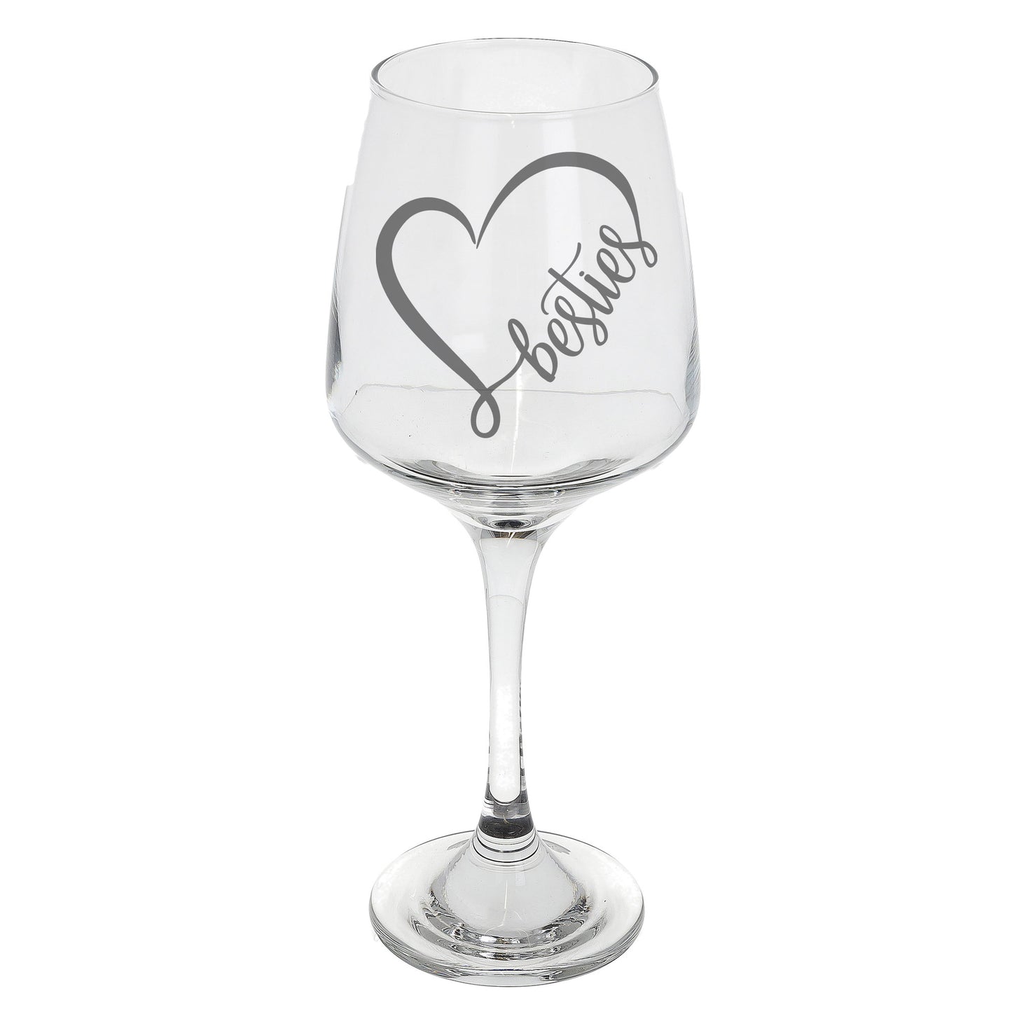 Besties Engraved Wine Glass and/or Coaster Set - Always Looking Good - Wine Glass Only