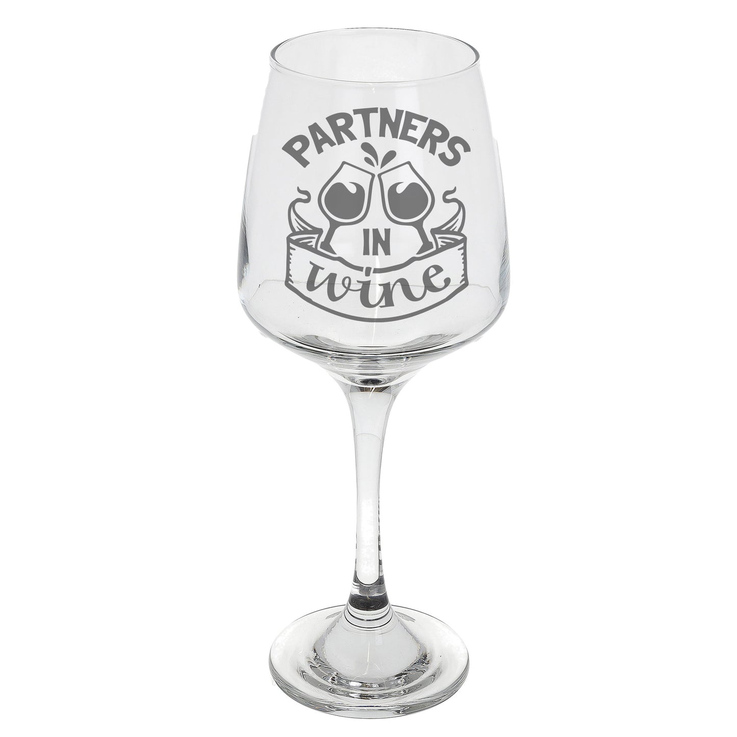Partners In Wine Engraved Wine Glass and/or Coaster Set - Always Looking Good -