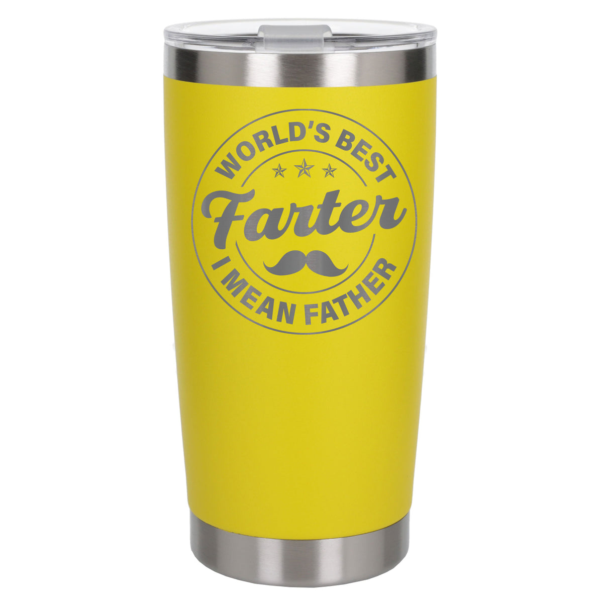 Best Farter I Mean Father Engraved Travel Mug for Dad