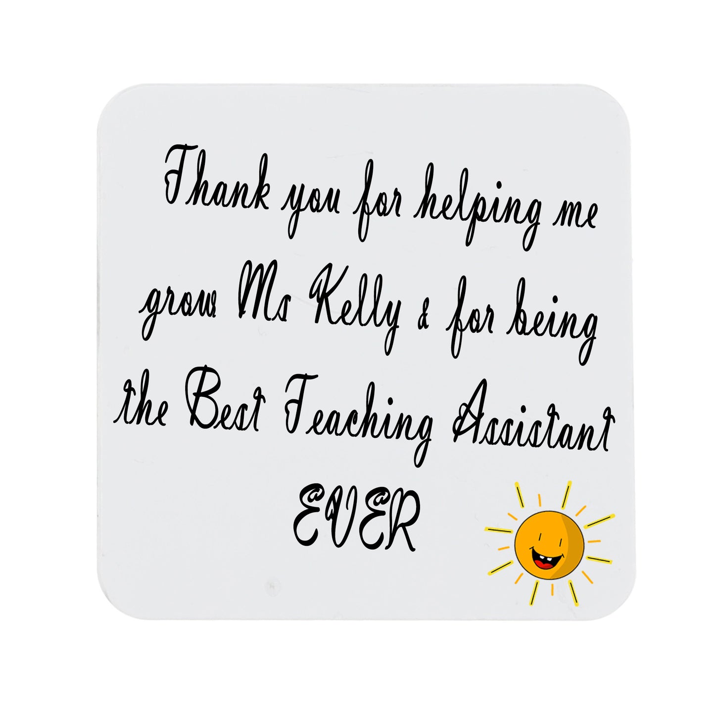 Personalised Best Teaching Assistant Mug and/or Coaster Gift - Always Looking Good -