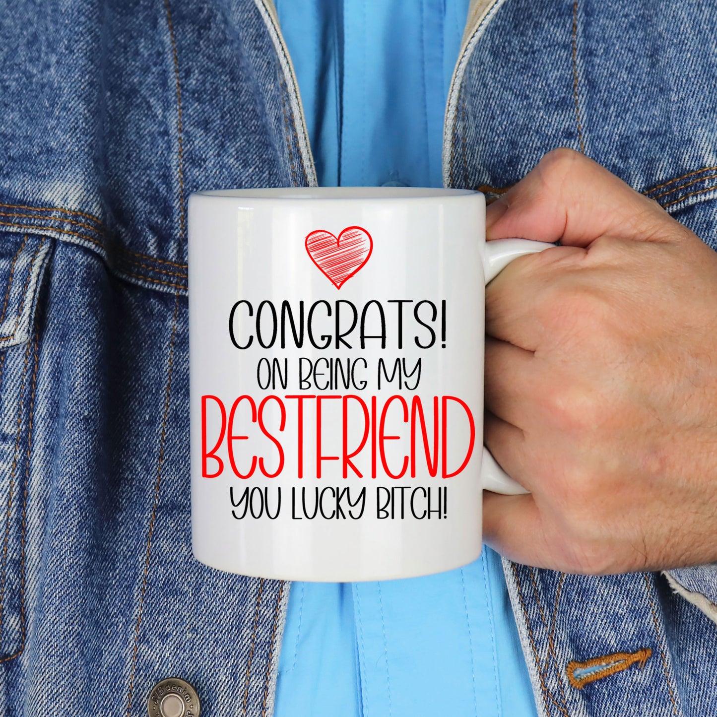 Congrats On Being My Best Friend Mug and/or Coaster Gift - Always Looking Good -