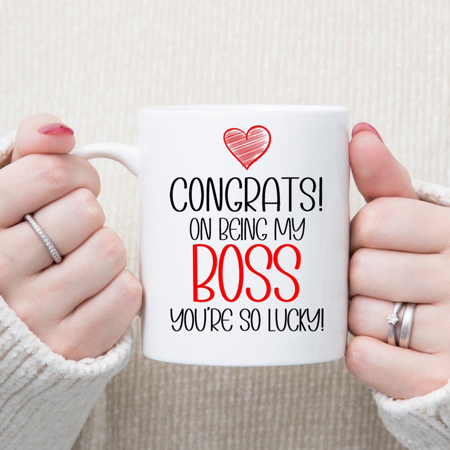 Congrats On Being My Boss Mug and/or Coaster Gift - Always Looking Good -