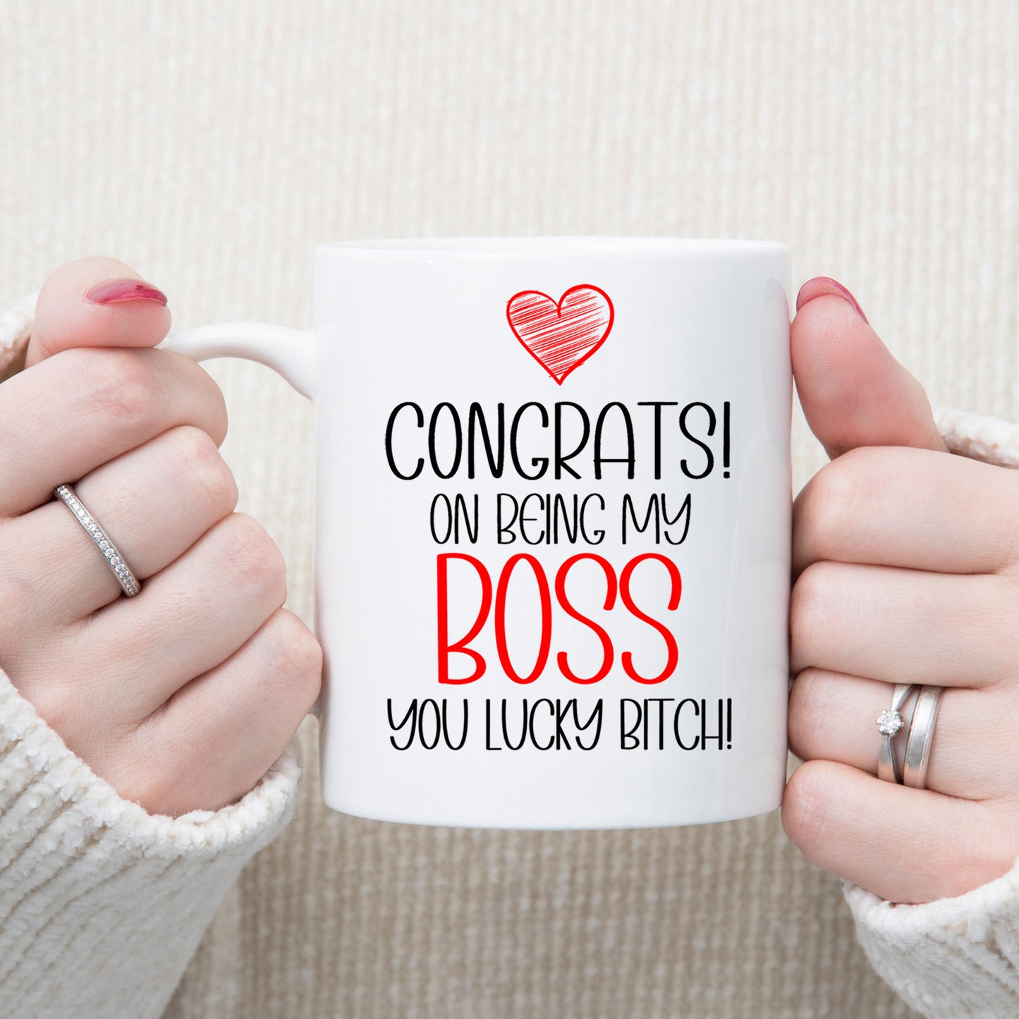 Congrats On Being My Boss Mug and/or Coaster Gift - Always Looking Good -