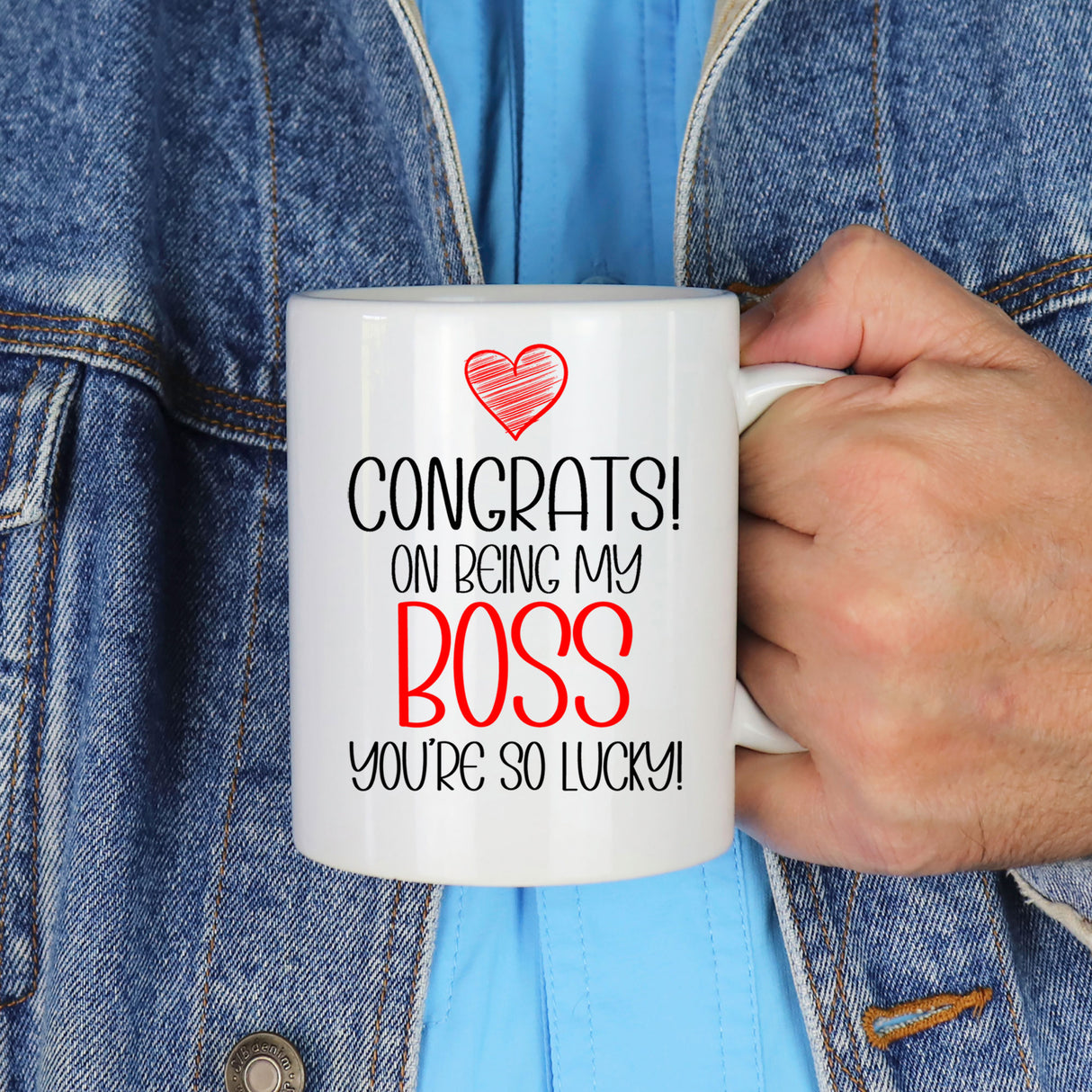 Congrats On Being My Boss Mug and/or Coaster Gift - Always Looking Good -