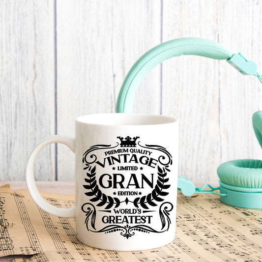 Vintage Worlds Greatest Gran Mug and/or Coaster - Always Looking Good -
