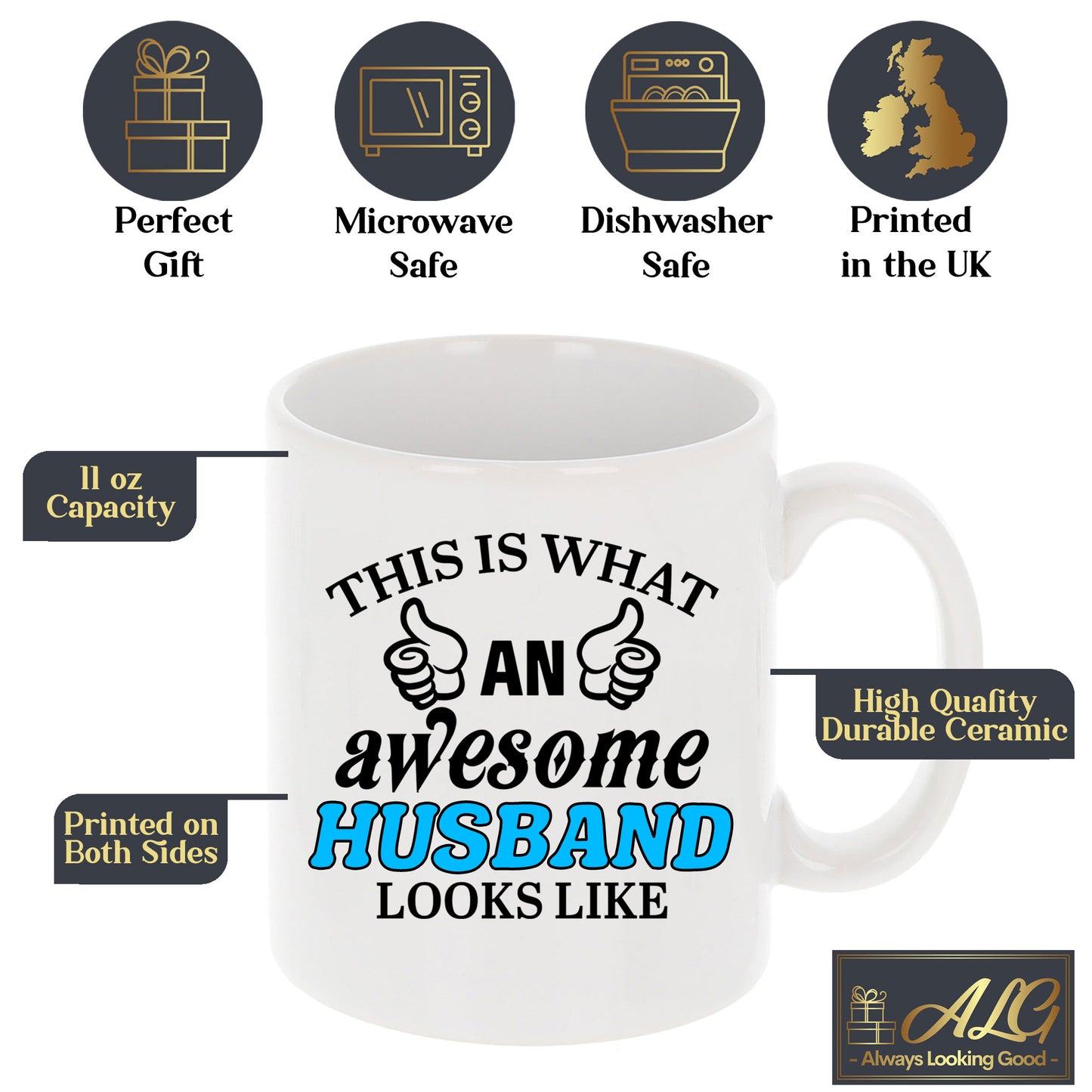 This Is What An Awesome Husband Looks Like Mug - Always Looking Good -