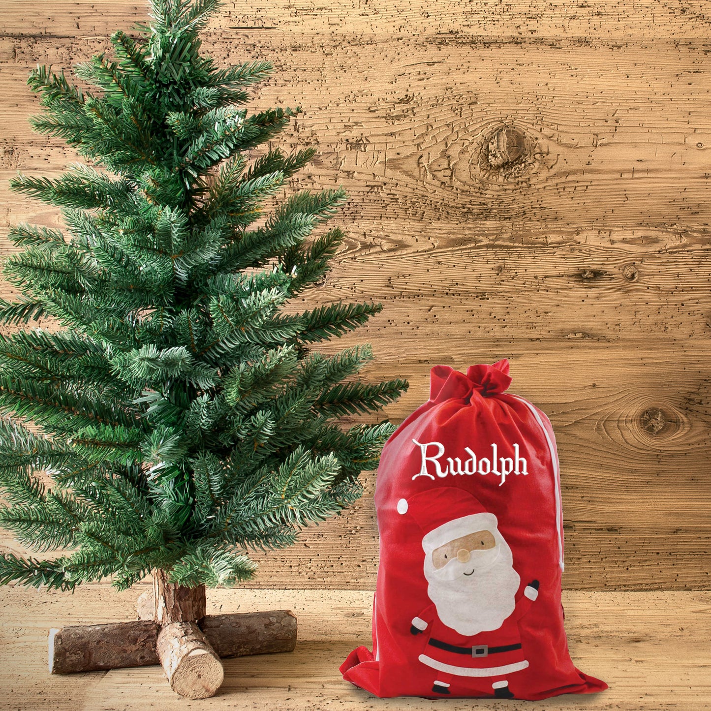 Personalised Embroidered Large or Small Santa Sack - Always Looking Good -