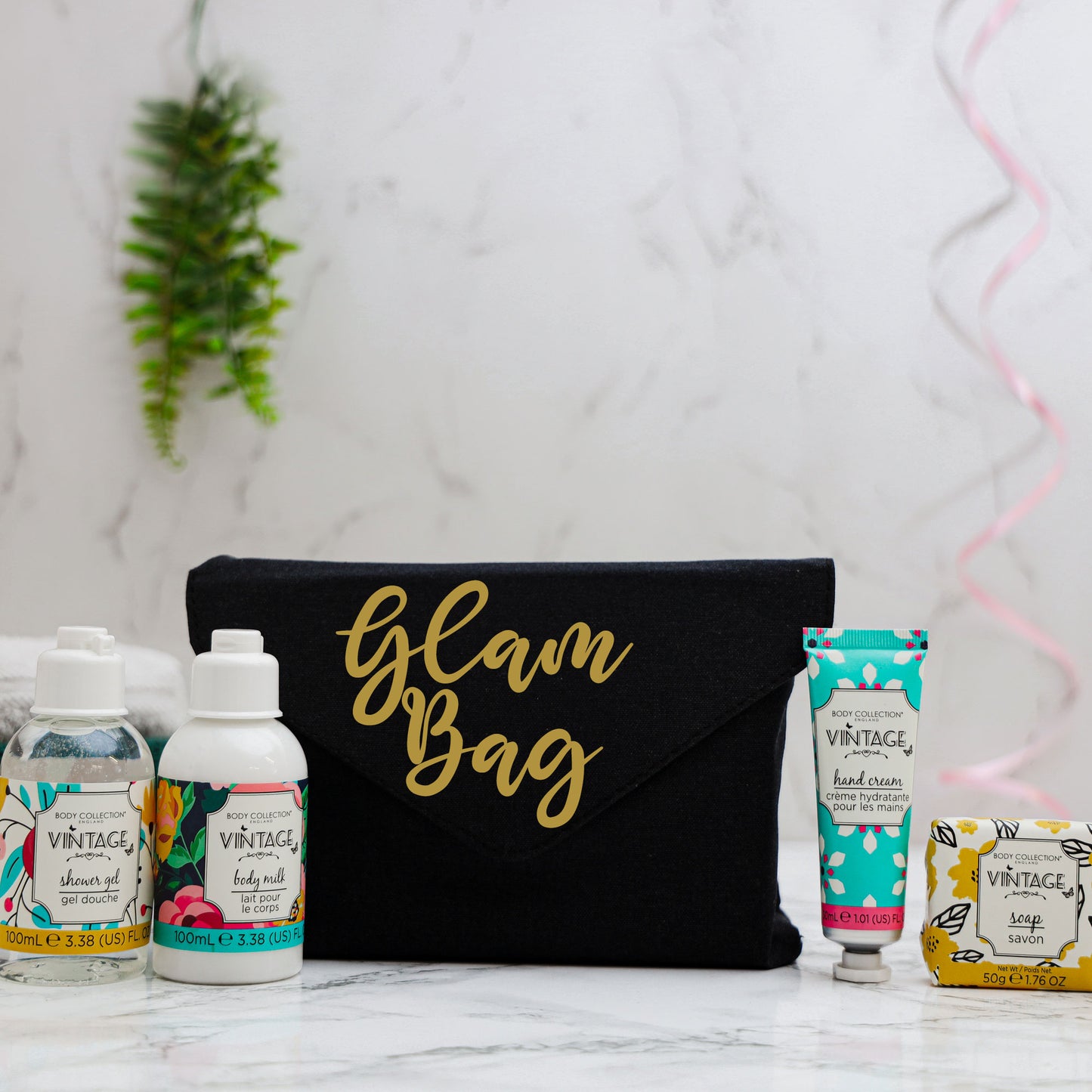 Personalised Cosmetic Wash Bag Case Filled With Skincare Products - Always Looking Good -