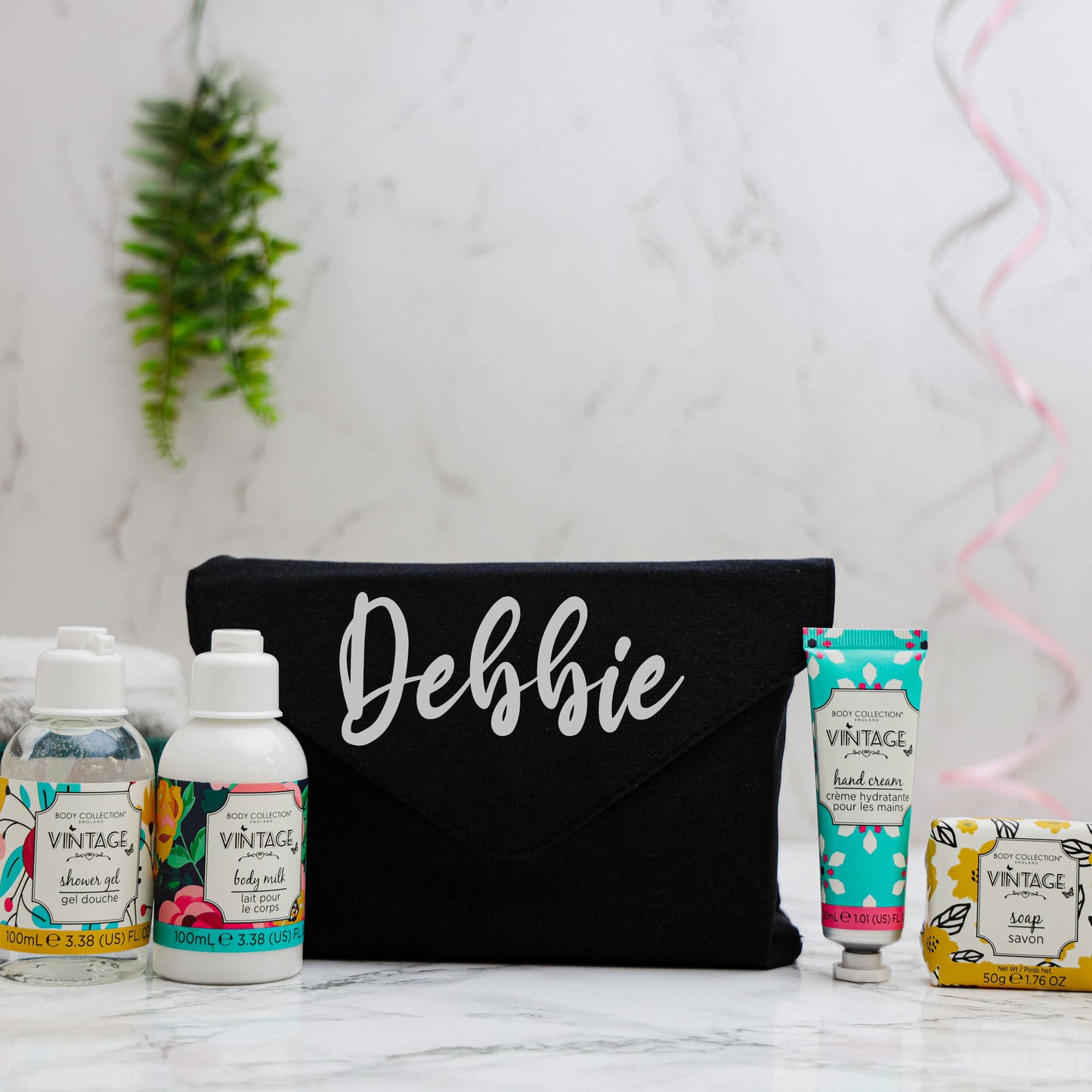 Personalised Cosmetic Wash Bag Case Filled With Skincare Products - Always Looking Good -