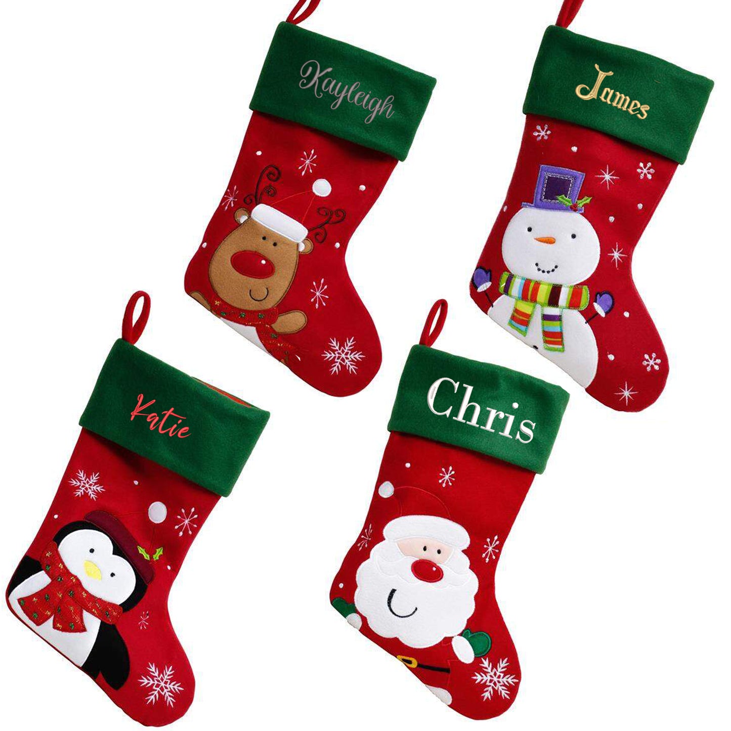 Personalised Embroidered Large Christmas Red Santa Sack and/or Stocking - Always Looking Good -